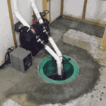 Up to code plumbing sump pump picture