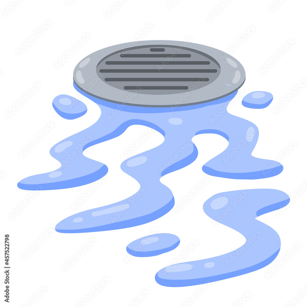 Picture of a drain with water (Hydro Jetting Services)