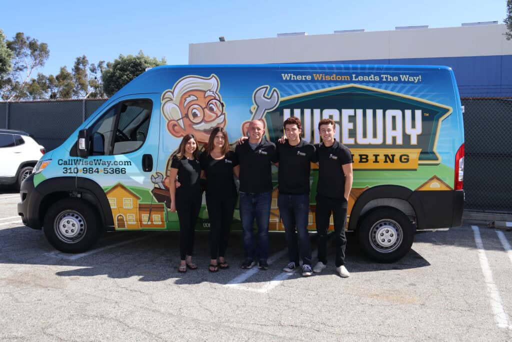 Wiseway family picture ready to serve local home owners who need repiping services