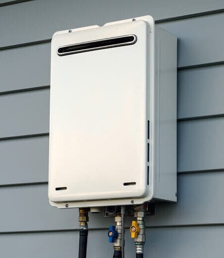 Tankless water heaters close up by wiseway