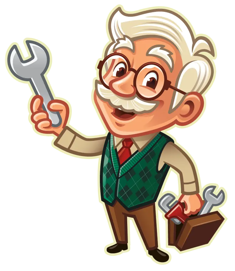 wiseway plumber mascot