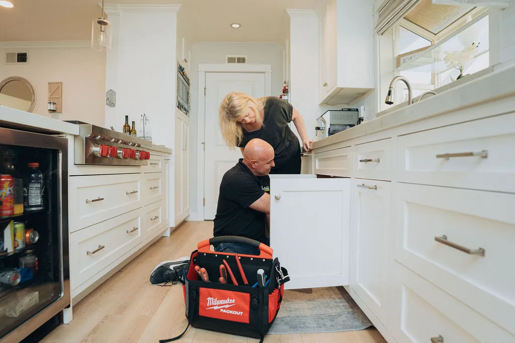 drain cleaning - kitchen sink