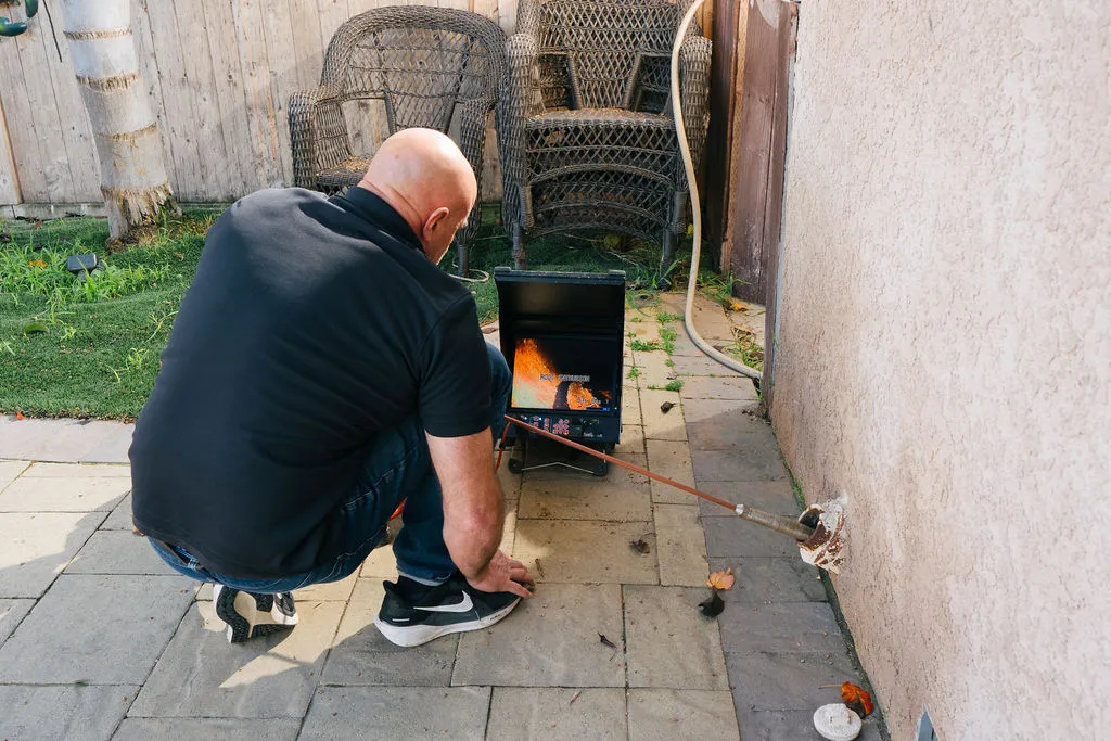 Video cabling a clogged drain