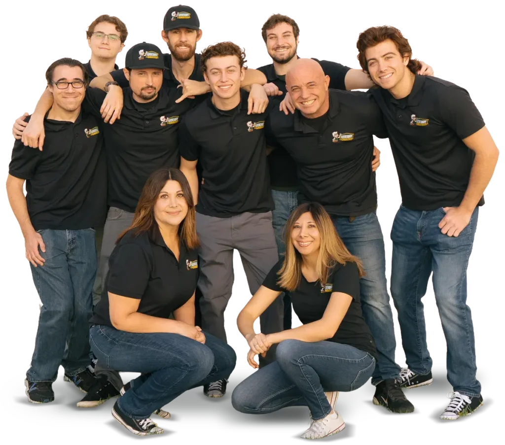 friendly team of plumbers