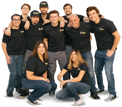 Team photo of the friendly and prepared wiseway plumbing crew ready to serve locals