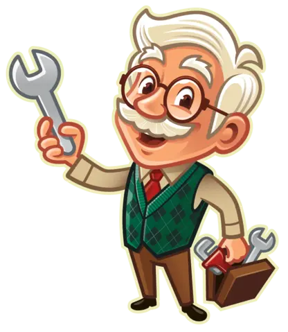 einstein character - wiseway plumbing mascot