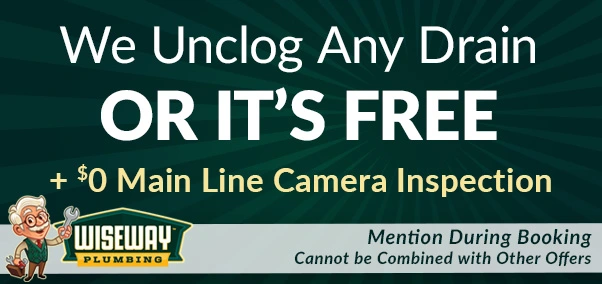 We unclog any drain - or it's free!