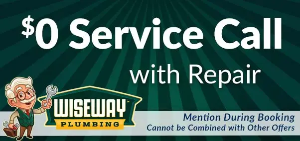 plumbing coupon - $0 service call with repair for Southern California residents