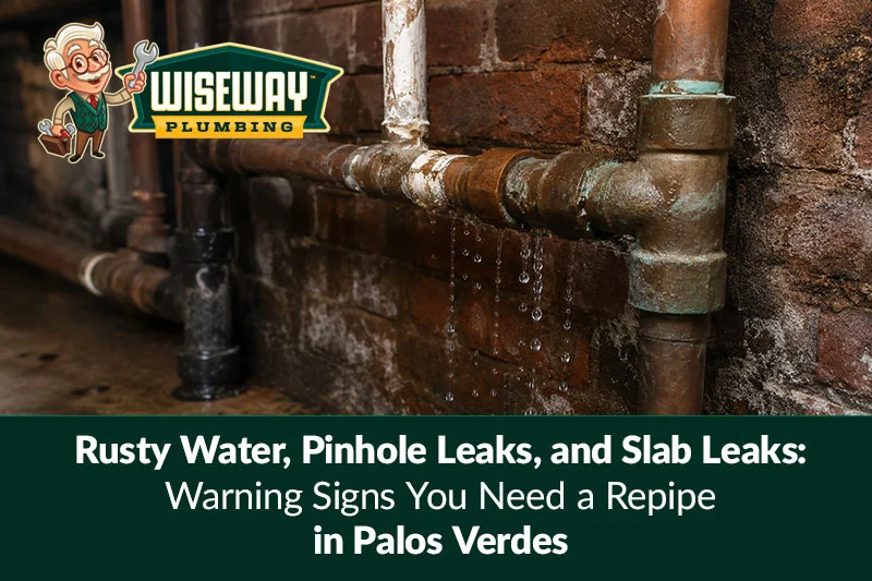 Rusty Water, Pinhole Leaks, and Slab Leaks: Warning Signs You Need a Repipe